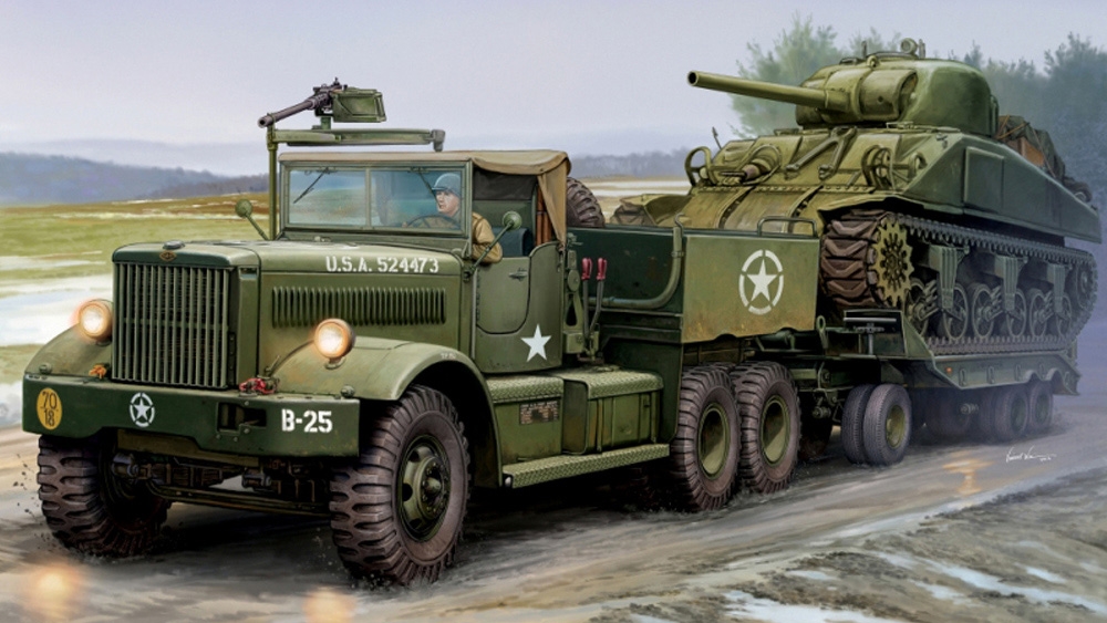 US Army M19 Tank Transporter w/Soft Top Cab