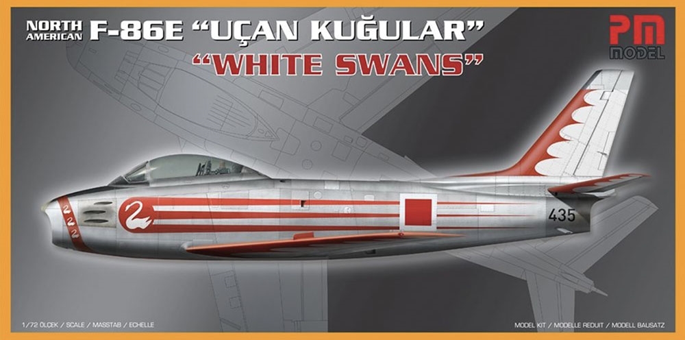 Turkish Air Force F-86E Sabre  White Swans  Fighter Aircraft