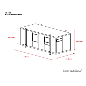 42-0005 Portable Office (dims)