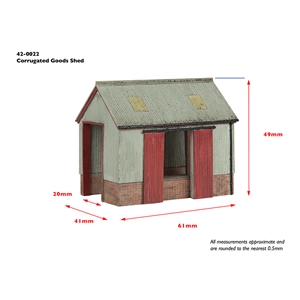 42-0022 Corrugated Goods Shed dims