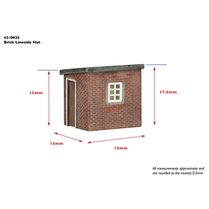 42-0025 Brick Lineside Hut Dims