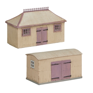42-0055S Pagoda Shed and Store Salmon and Cream