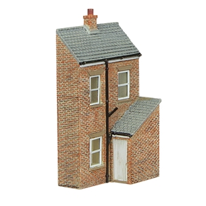 Low Relief Rear Of Terrace - Left Hand, White Door