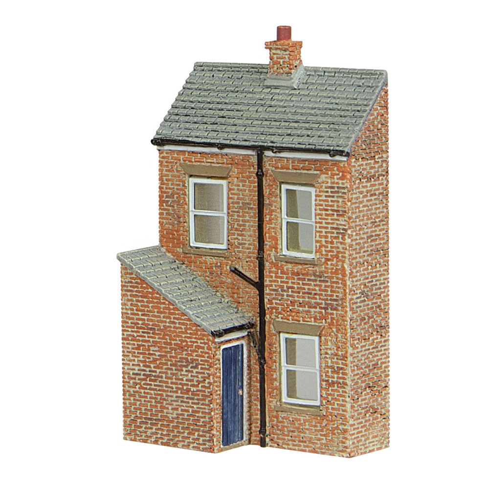 Low Relief Rear Of Terrace - Right Hand, Blue Door
