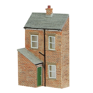 Low Relief Rear Of Terrace - Right Hand, Green Door