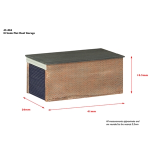 42-084 Flat Roof Garage Dims