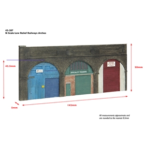 42-287 Low Relief Railway Arches DIMS