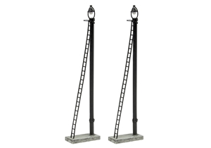 42-561 Wooden Post Yard Lamps (x2)