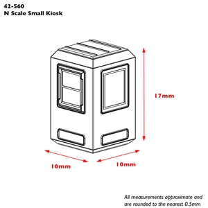 42-596 Small Kiosk Dims