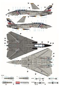 US Navy F-14D “VF-2 Bounty Hunters” Fighter Aircraft (AMK)
