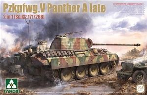German Army WWII PzKpfw V Panther A Late 171/268 Medium Tank 2 in 1