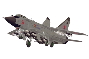 Russian MiG-31 BM/BSM Foxhound Supersonic Interceptor Aircraft (AMK)