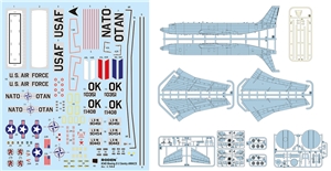 US Air Force E-3 Sentry AWAC Early Warning Aircraft