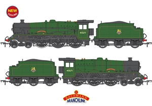 LMS Jubliee w/Riveted Tend. 45671 'Prince Rupert' BR Lined Green (E/E)