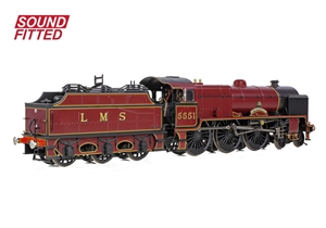 LMS 5XP 'Patriot' 5551 'The Unknown Warrior' LMS Lined Crimson