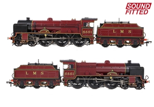 LMS 5XP 'Patriot' 5551 'The Unknown Warrior' LMS Lined Crimson