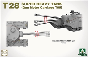 US Army T28 Super Heavy Tank/Gun Motor Carriage T95