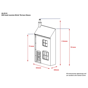 44-0141 Lucston Low Relief Brick Terrace House
