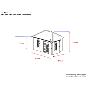 44-0157 Two Road Stone Engine Shed (office dims)