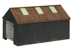 44-0163 Narrow Gauge Corrugated Engine Shed