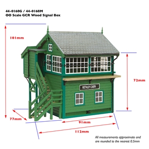 44-0168M - GCR Signal Box Maroon and Cream - DIMS