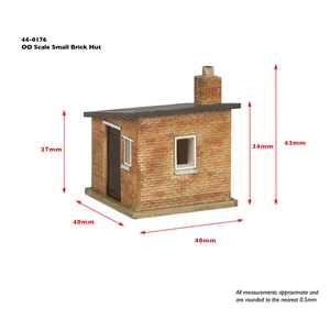 44-0176 Small Brick Hut - Dims