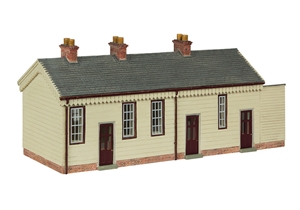 44-0187B S&DJR Wooden Station Building Chocolate and Cream