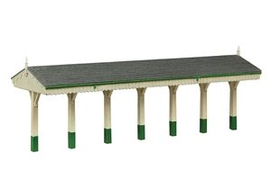 44-0188A S&DJR Wooden Canopy Green and Cream