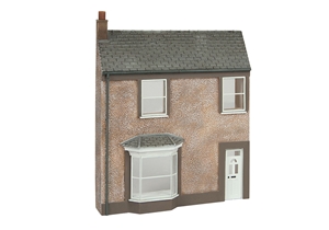 Low Relief Pebble Dash Terrace House