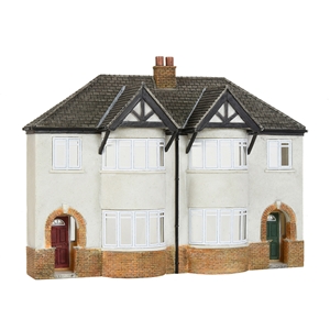 44-0206 Low Relief 1930s Semi Detached Houses