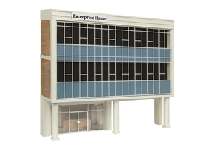 44-0212B Low Relief Raised Office Blue