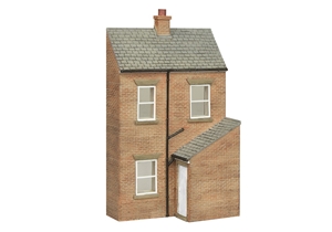 44-0216W Low Relief Rear of Terrace, Right Hand Door White