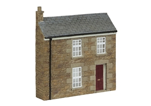 44-0220A Low Relief Stone Terrace Right Hand Door Red