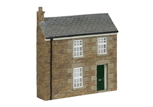 44-0220B Low Relief Stone Terrace Right Hand Door Green