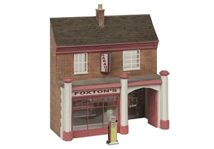 44-0223R - Low Relief Town Garage and Sales Red