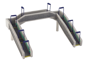 44-023 Concrete Footbridge - Blue