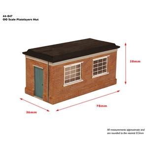 44-047 Brick Platelayers Hut - Dims