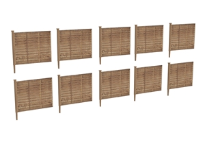 6ft Garden Fencing (x10)