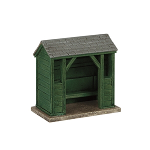 44-0539G - Wooden Bus Stop Green