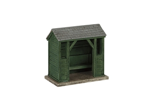 44-0539G - Wooden Bus Stop Green
