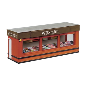 Newsagent Platform Kiosk - Orange & Brown