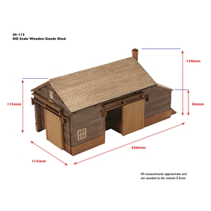 44-113 Wooden Goods Shed dims