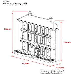 44-214 Low Relief Railway Hotel Dims