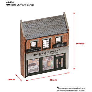 44-224 Low Relief Town Garage Dims