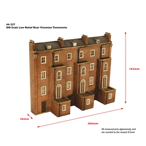 44-227 Low Relief Rear of Victorian Tenements - Dims