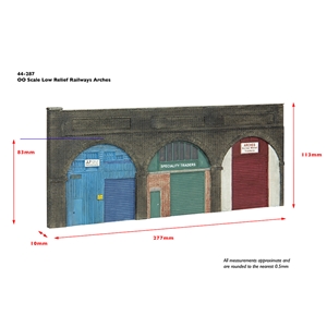 44-287 Low Relief Railway Arches DIMS