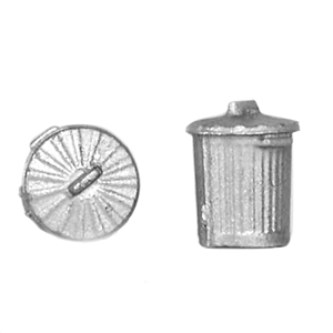 Old Style Domestic Dustbins (x10)