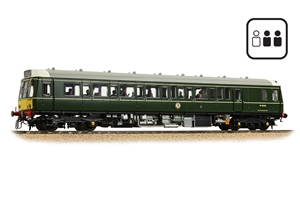 Class 121 Single-Car DMU W55028 BR Green (Small Yellow Panels) [PF]