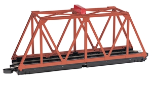 44479 Truss Bridge W/Blinking Light Ns Rails - Oxide Red