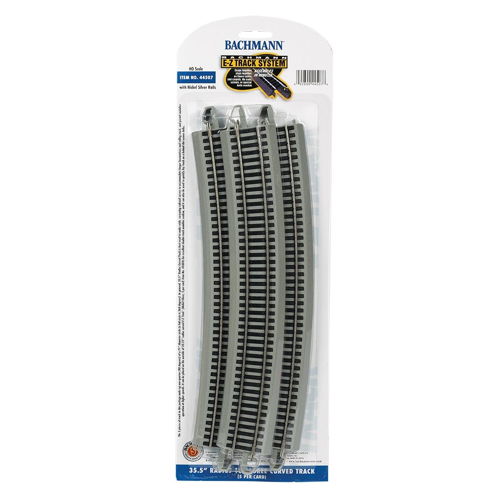 35.5' Radius 18 Degree Curved Track (5/Card)